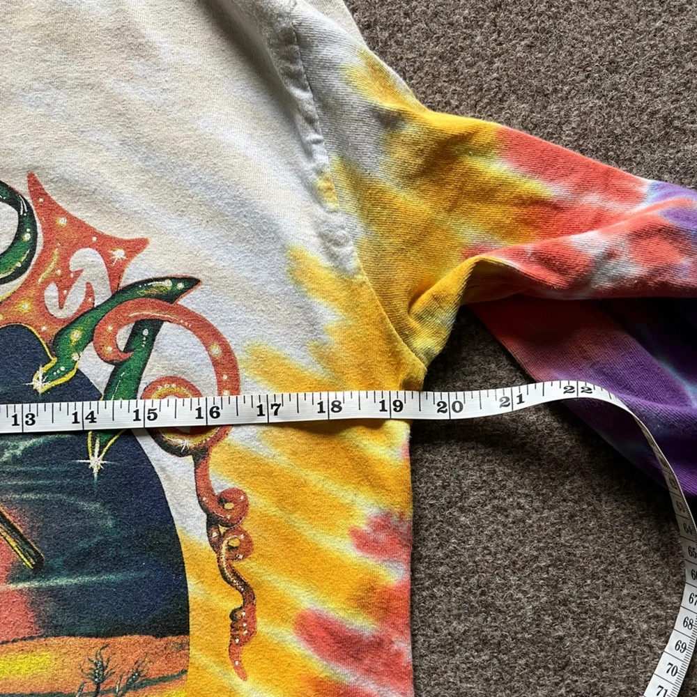 Grateful Dead Fall Tour 1994 Tie Dye Pumpkin Long Sleeve Shirt Sundog Tag Size M_10